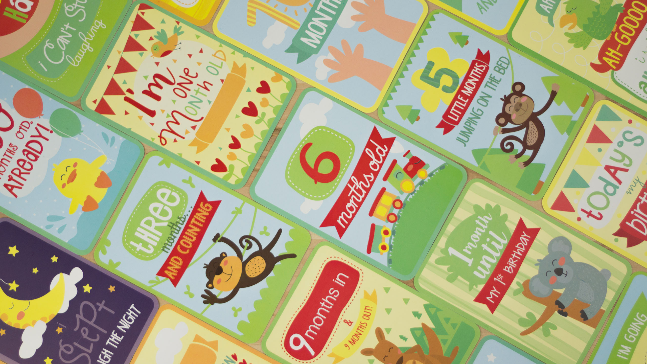 Ilustración Baby Moments Cards Desvio Creativo