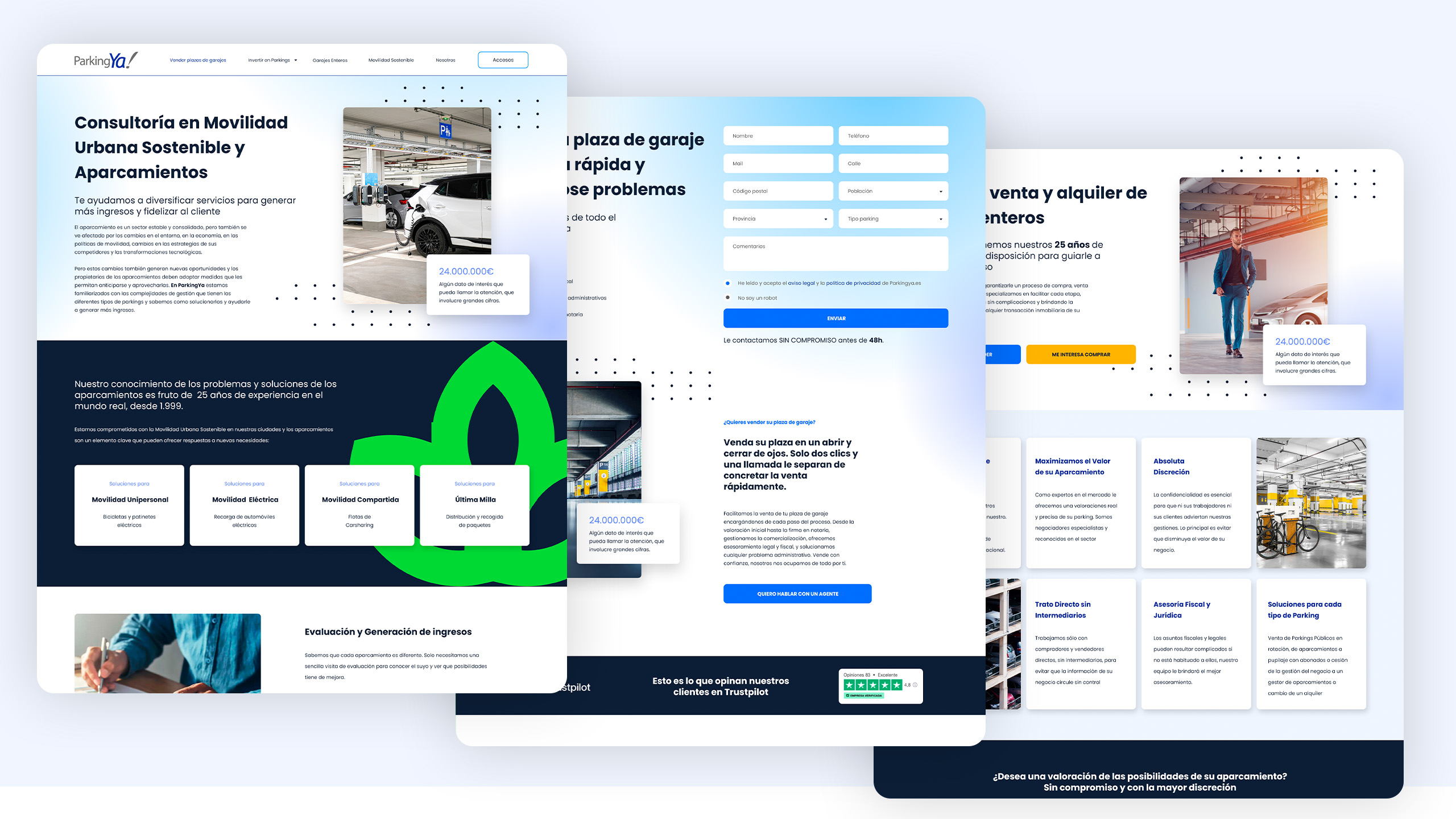 Diseño de navegación intuitiva para Parking Ya! – UX optimizado