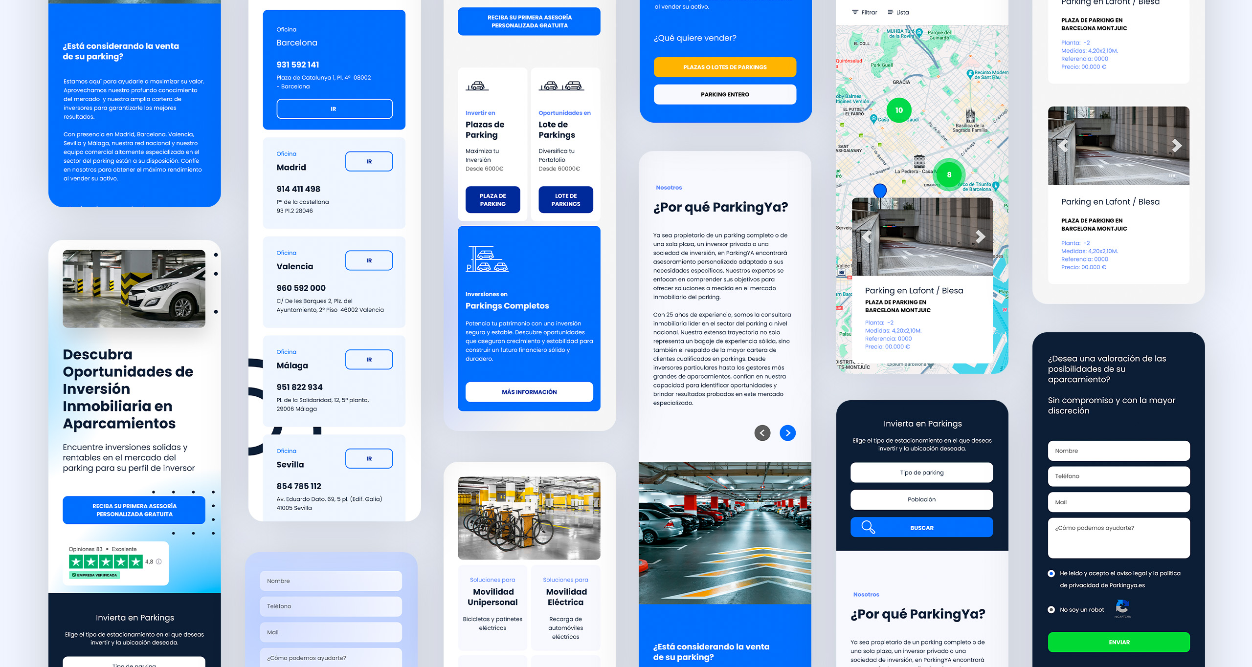 Diseño web responsivo para Parking Ya! – Proyecto de Desvío Creativo